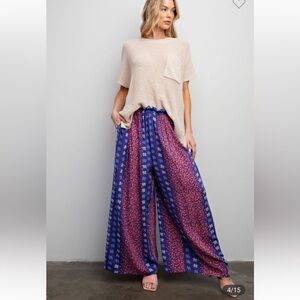 Women's Wide Leg Floral Pants